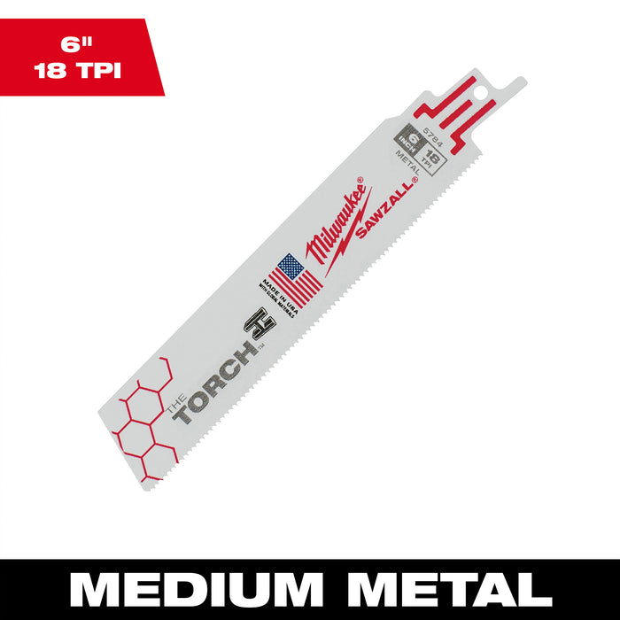 Milwaukee 6 in. 18TPI Sawzall Blade 48-01-2764