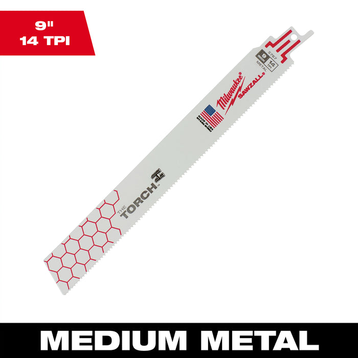 Milwaukee 9 in. 14TPI Sawzall Blade 48-01-2767