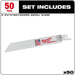 6" 8/12 TPI Sawzall® Blades (50)