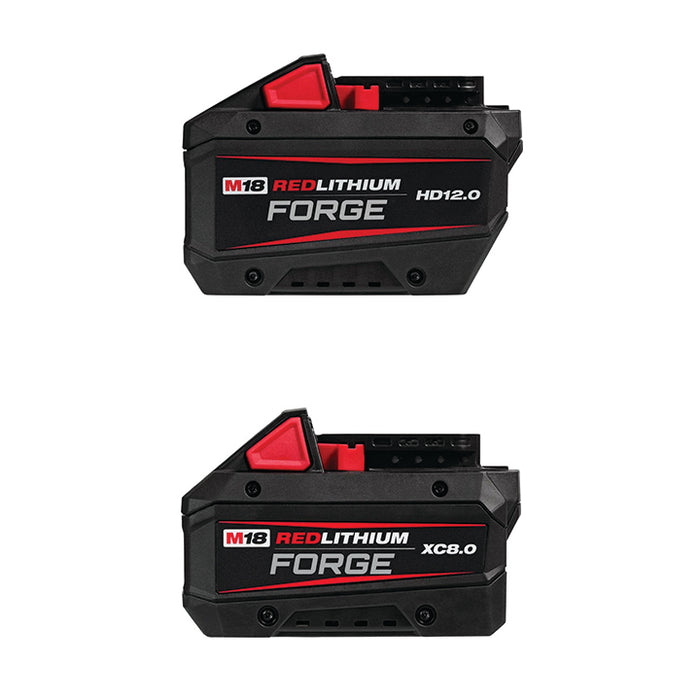 MILWAUKEE M18™ REDLITHIUM™ FORGE™ HD12.0 Battery & FREE M18™ REDLITHIUM™ FORGE™ XC8.0 Battery