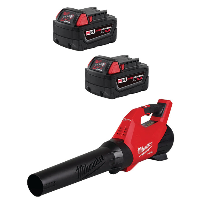 MILWAUKEE M18™ REDLITHIUM™ XC5.0 Battery (2 PACK) & FREE M18 FUEL™ Blower