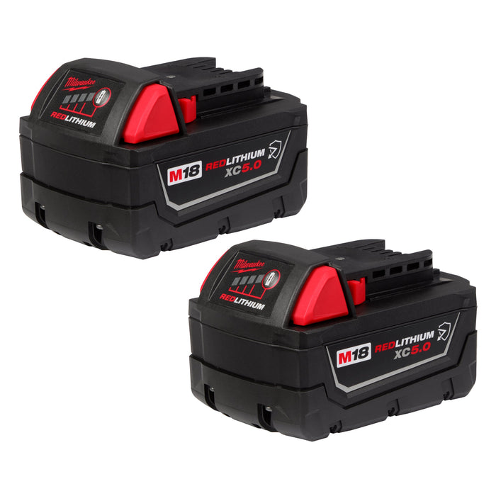 Milwaukee M18 REDLITHIUM XC5.0 Resistant Battery 2-Pack M18 48-11-1852R