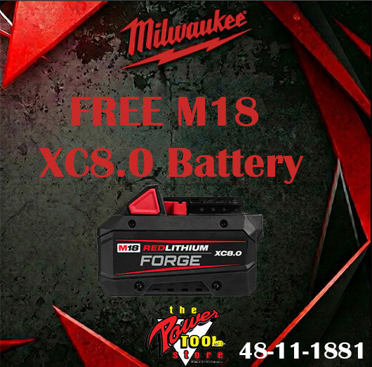 Milwaukee M18 FUEL 5-Tool Combo Kit M18 3697-25 + FREE M18 XC8.0 Battery Pack 48-11-1881
