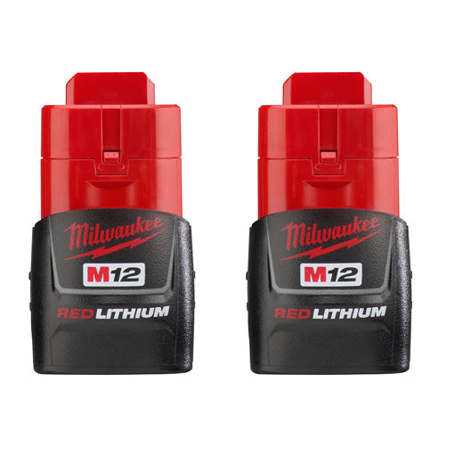 MILWAUKEE M12 Cable Stapler + MILWAUKEE M12™ REDLITHIUM™ CP1.5 Battery (2 PACK)