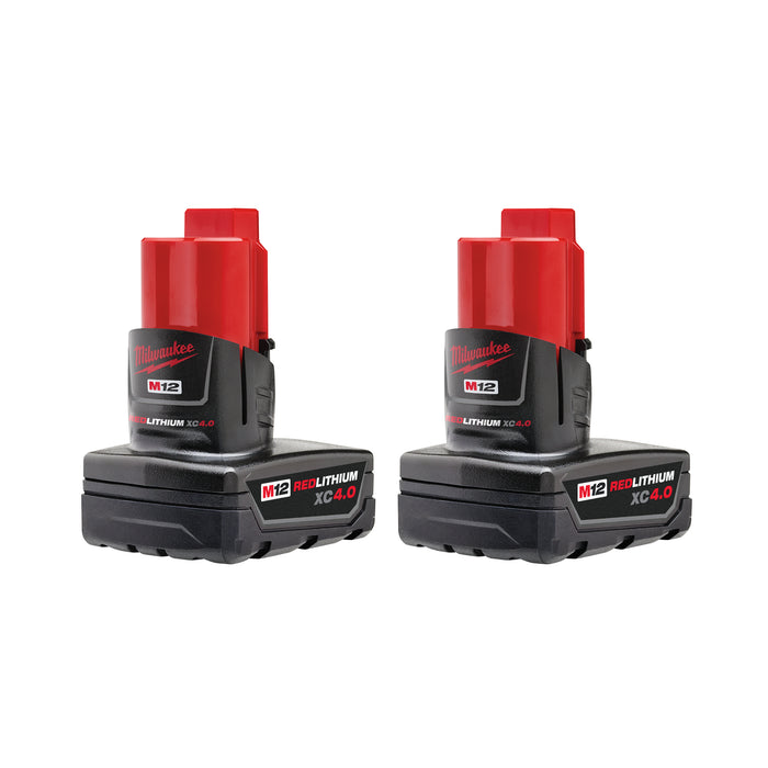 Milwaukee M12 XC 4.0Ah Battery 2-Pack 48-11-2442