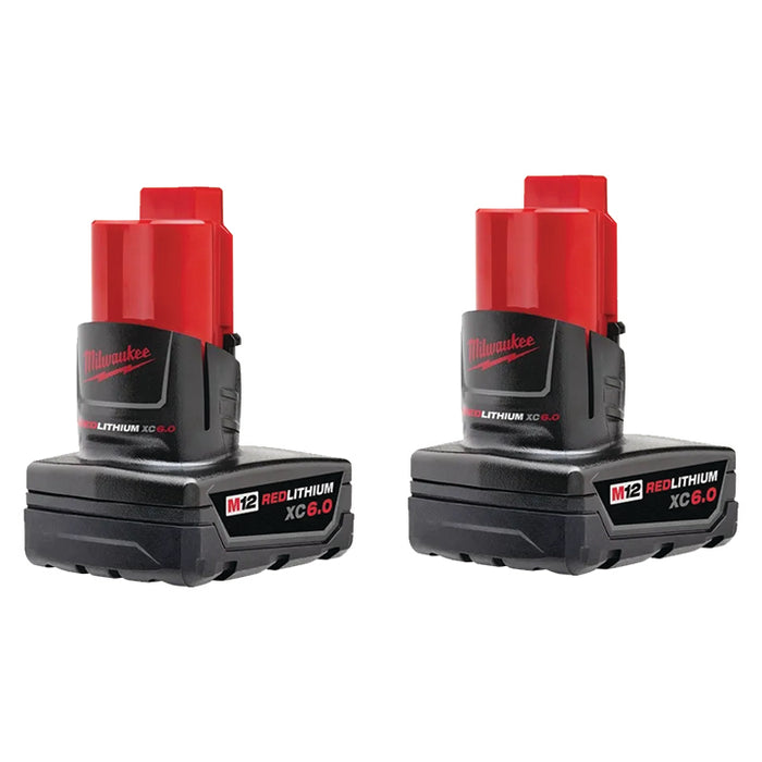 MILWAUKEE M12™ REDLITHIUM™ XC6.0 Battery (2 PACK)