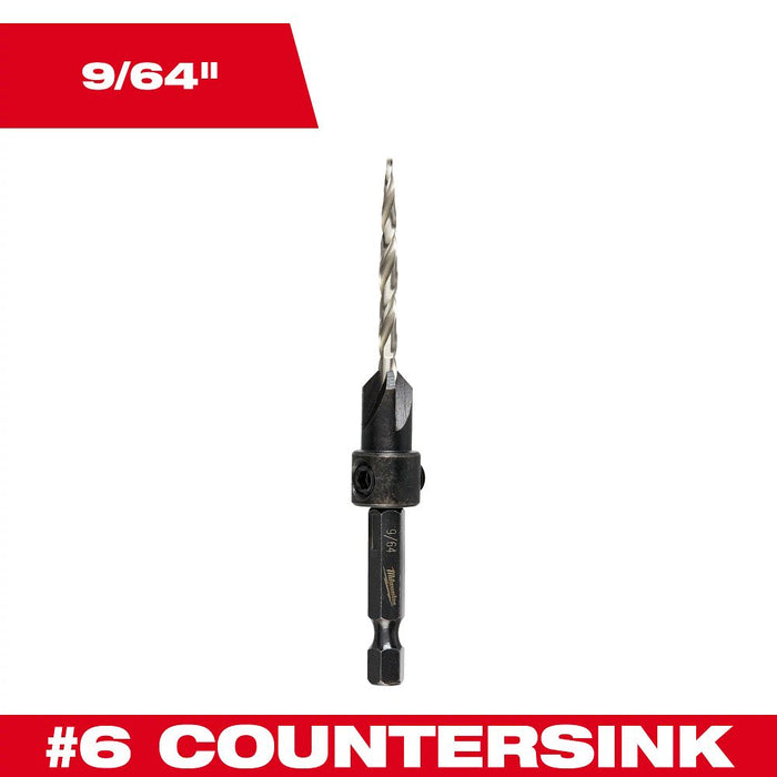 #6 Countersink with 9/64 In. Bit