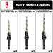 #6/#8/#10 3Pc Countersink Set