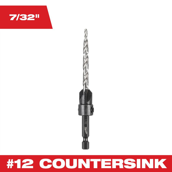 Milwaukee Tools #12 Countersink 7/32 Drll Bit 48-13-5004
