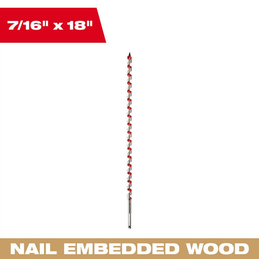 7/16" x 18" Ship Auger Bit