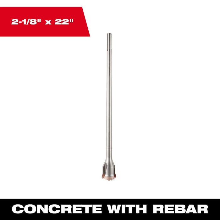 2-1/8"x22" SDS-MAX Tunnel Bit