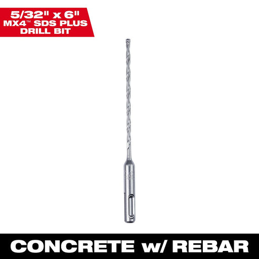 4CT SDS+ Drill Bit 5/32 x 4 x 6