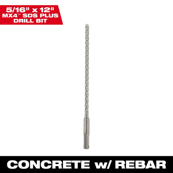 Milwaukee Tools SDS-PLUS  MX4 5/16" X 12" 48-20-8344