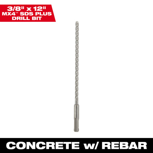 3/8x12" MX4 SDS+ Bit