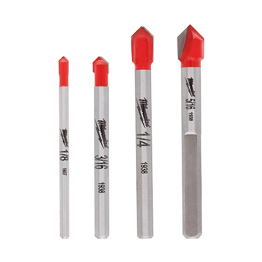 MILWAUKEE 4 PC. Glass & Tile Drill Bit Set