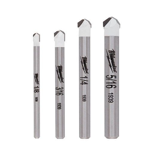 MILWAUKEE 4 PC. Tile & Natural Stone Drill Bit Set