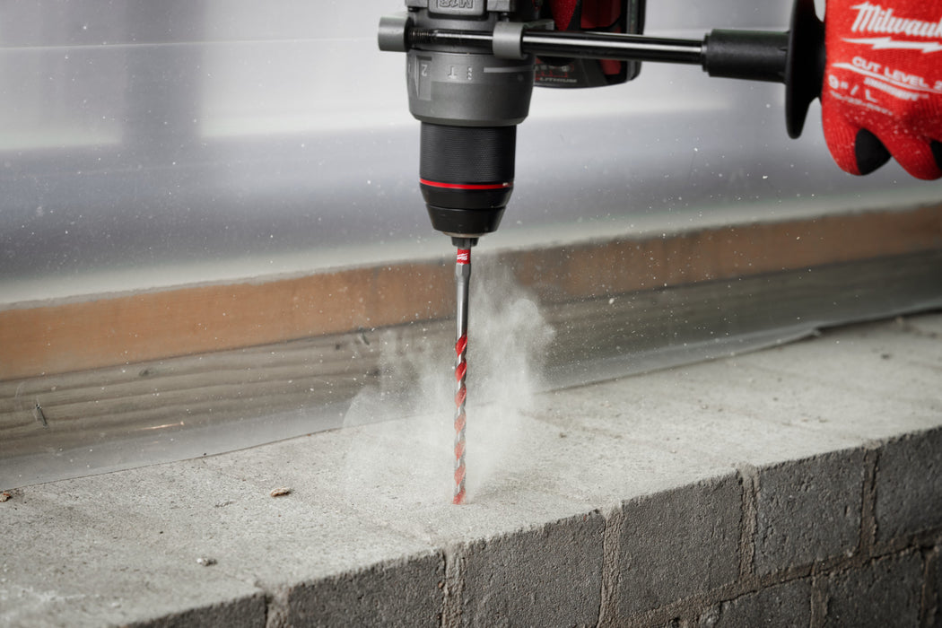 Milwaukee 7/32" x 4" x 6" SHOCKWAVE Impact Duty Carbide Hammer Drill Bit 48-20-9009