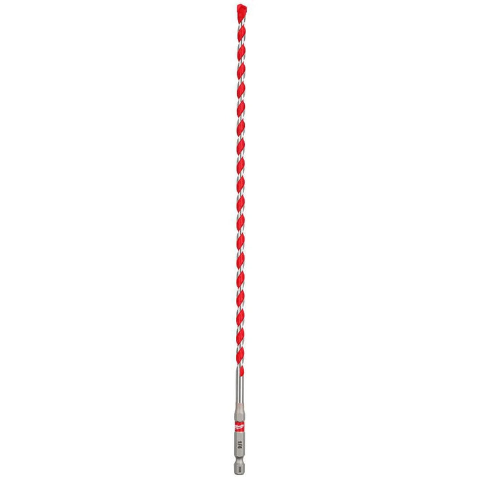 MILWAUKEE 1/4" X 12" Carbide Hammer Drill Bit w/ POWER TIP™