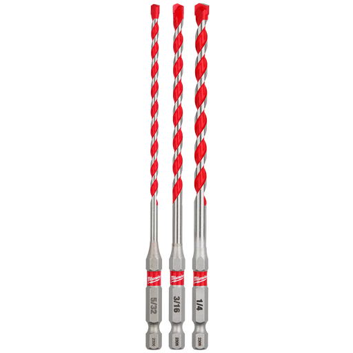 MILWAUKEE 3 PC. SHOCKWAVE IMPACT DUTY™ Carbide Hammer Drill Bit Set