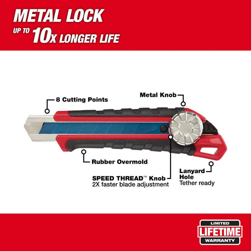 18MM SNAP-OFF KNIFE METAL LOCK