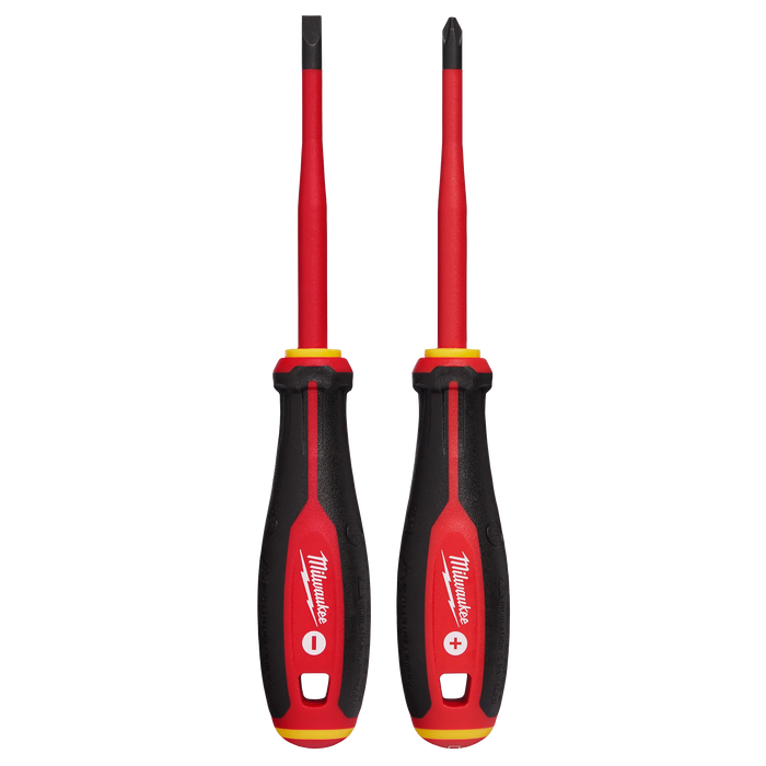 MILWAUKEE 2 PC. 1000V Insulated Slim Tip Screwdriver Set