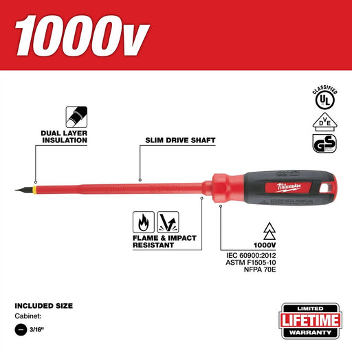 3/16 In. Cabinet - 6 In. 1000 V