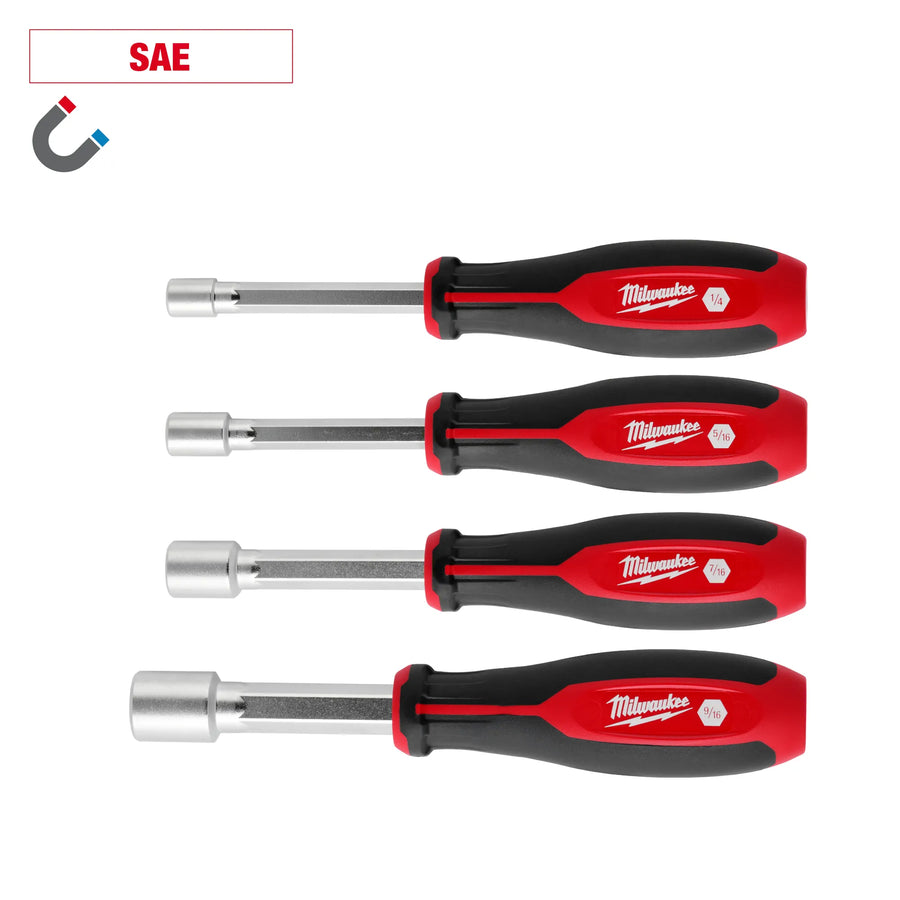 MILWAUKEE 4 PC. Magnetic SAE HOLLOWCORE™ Nut Driver Set