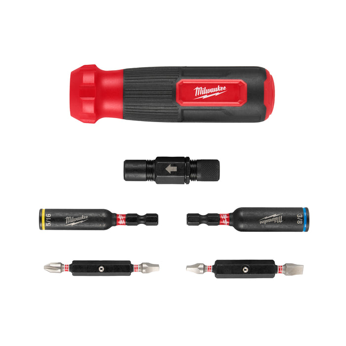 Milwaukee Tools 8-IN-1 Multi-Bit & Nut Driver W/ SHOCKWAVE Impact Duty™ Bits & Nut Drivers
