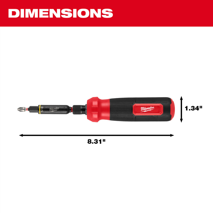 Milwaukee Tools 8-IN-1 Multi-Bit & Nut Driver W/ SHOCKWAVE Impact Duty™ Bits & Nut Drivers