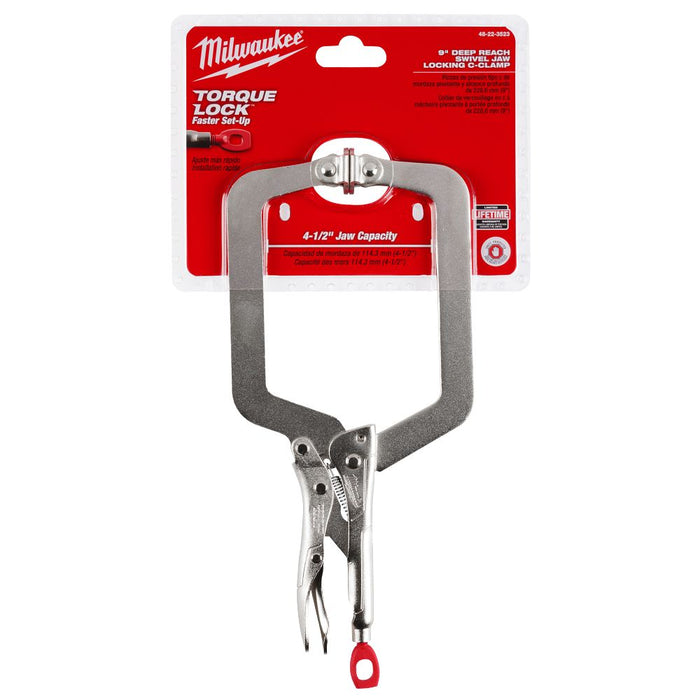 9 in. Clamp w/Swivel Jaws