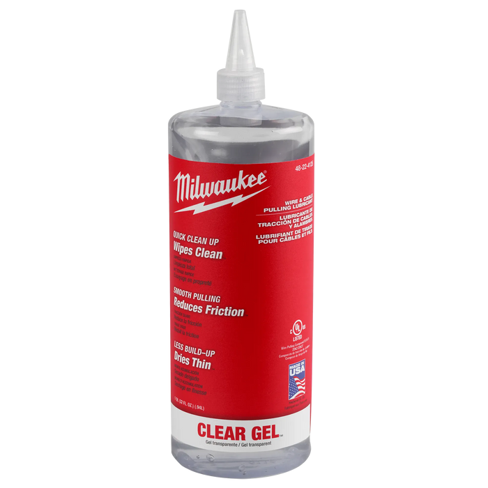MILWAUKEE Wire & Cable Pulling Clear Gel Lubricant
