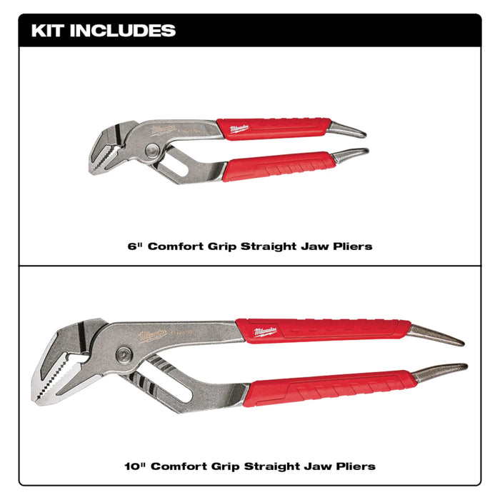 Milwaukee Straight Jaw Plr Set (2 Piece) 48-22-6330Y