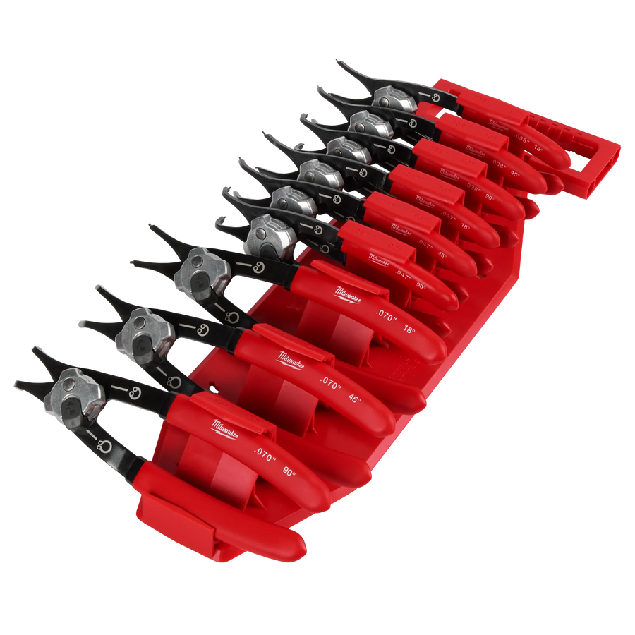MILWAUKEE 9 PC. Convertible Snap Ring Pliers Set
