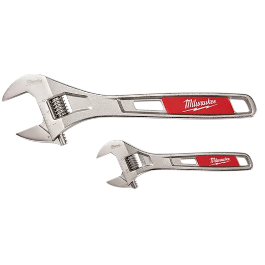 MILWAUKEE 2 PIEZAS. Juego de llaves ajustables de 6" y 10"