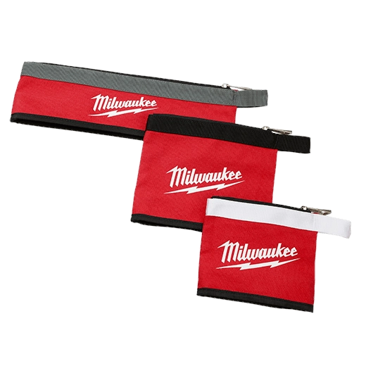 MILWAUKEE 3 PC. Multi-Size Zipper Pouches