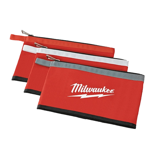 MILWAUKEE Zipper Pouches (3 PACK)