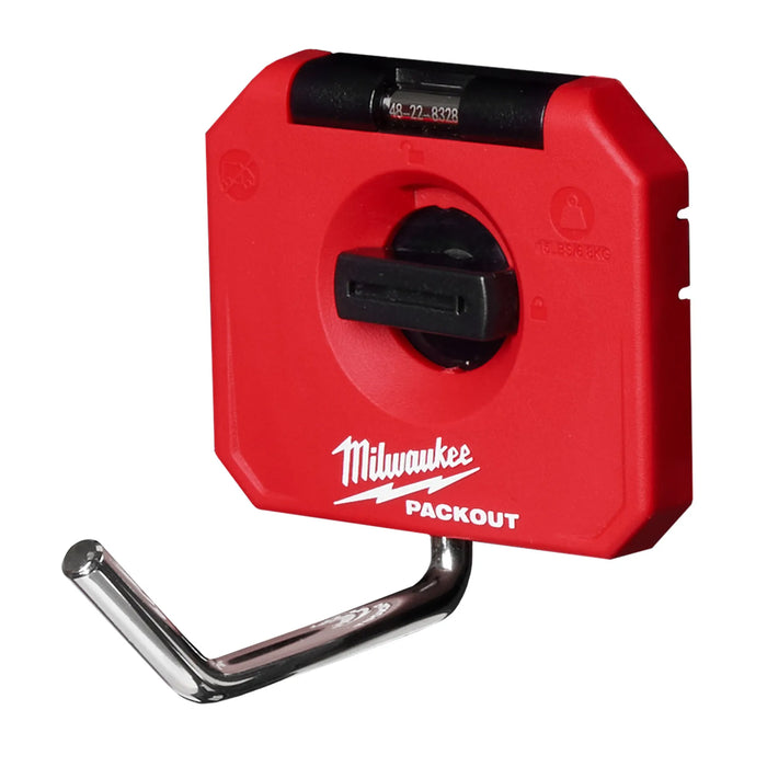 MILWAUKEE PACKOUT™ Gancho recto simple de 4"