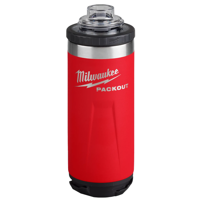 MILWAUKEE PACKOUT™ Red 18oz Insulated Bottle w/ Chug Lid