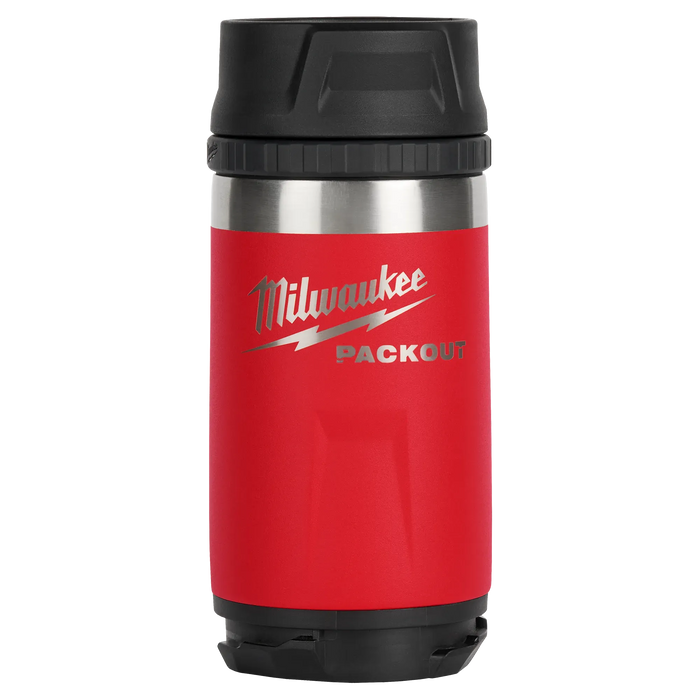 MILWAUKEE PACKOUT™ Red 12oz Insulated Bottle w/ Sip Lid