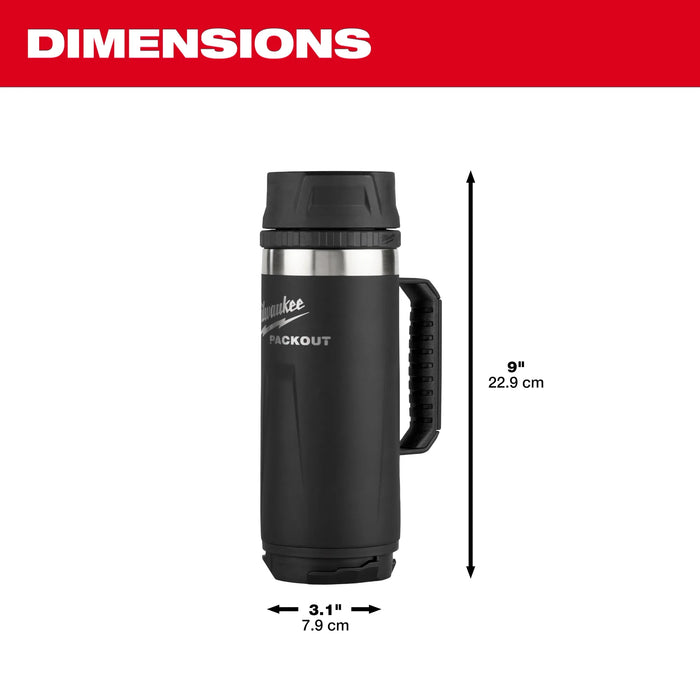 MILWAUKEE PACKOUT™ 18oz Insulated Mug w/ Sip Lid