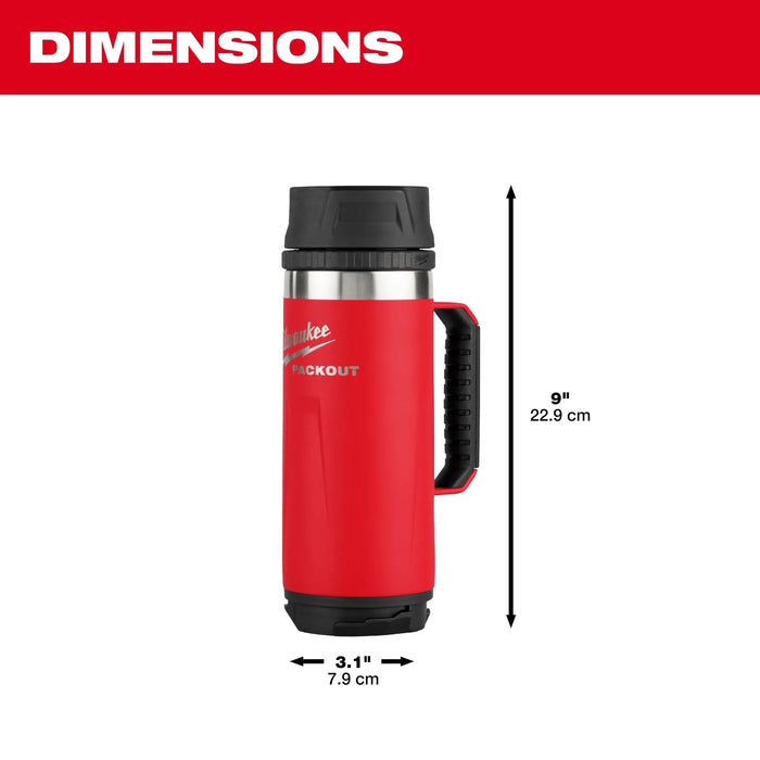 MILWAUKEE PACKOUT™ 18oz Insulated Mug w/ Sip Lid