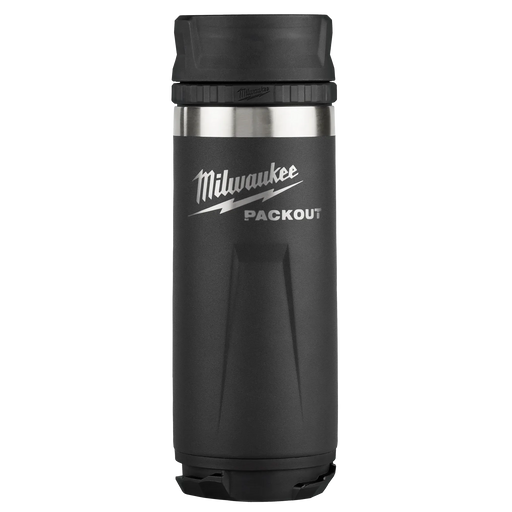 MILWAUKEE PACKOUT™ Black 18oz Insulated Bottle w/ Sip Lid