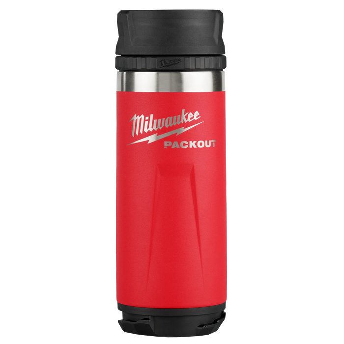 MILWAUKEE PACKOUT™ Red 18oz Insulated Bottle w/ Sip Lid