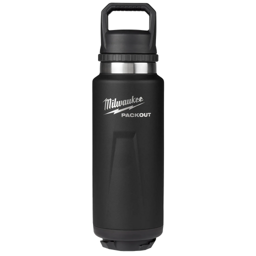 MILWAUKEE PACKOUT™ Black 36oz Insulated Bottle w/ Chug Lid