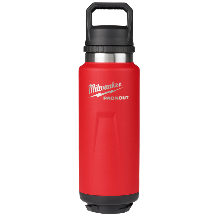 MILWAUKEE PACKOUT™ Red 36oz Insulated Bottle w/ Chug Lid