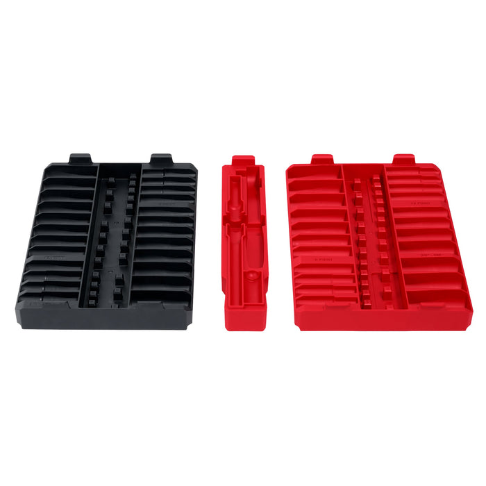 Milwaukee 98pc 3/8" Drive Socket Storage Trays for PACKOUT Low-Profile Organizer 48-22-9285T