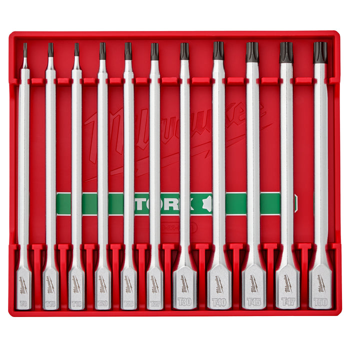 Milwaukee 11pc 1/4" & 3/8" Dr TRX L Sckt 48-22-9534