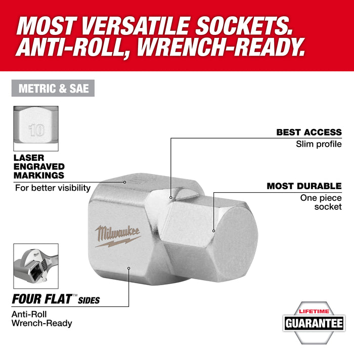 Milwaukee 1/4" Dr 7/32" Low Pro Bit Sckt 45-34-1124