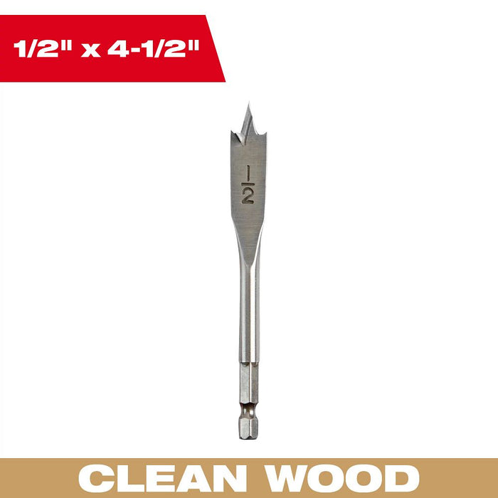 1/2 in. Flat Boring Bit