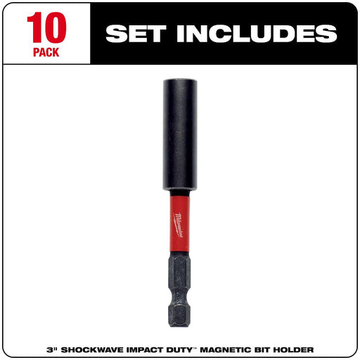 3 in. Mag Bit Tip Holder-10PK
